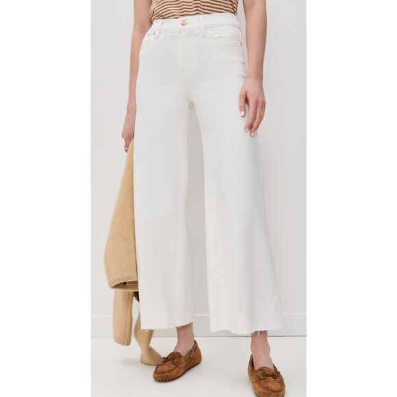 NWT FRAME Le Palazzo Crop Jeans, au natural, $278 Sz 25, G31 - Picture 1 of 11